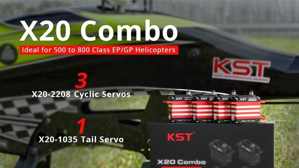 KST X20 Brushless Servo Combo Set