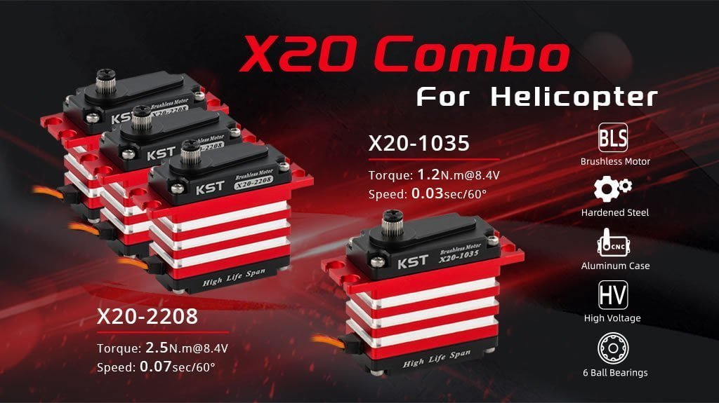 KST X20 Brushless Servo Combo Set